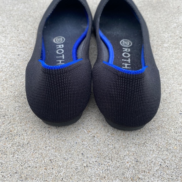 Rothy’s Black The Point Knit Ballet Flats size 6.5 - Picture 3 of 11